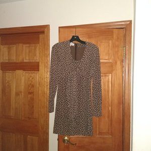 Vintage Brown and White Susie Tomkins Dress